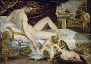 Lambert Sustris Venus and Love Spain oil painting artist